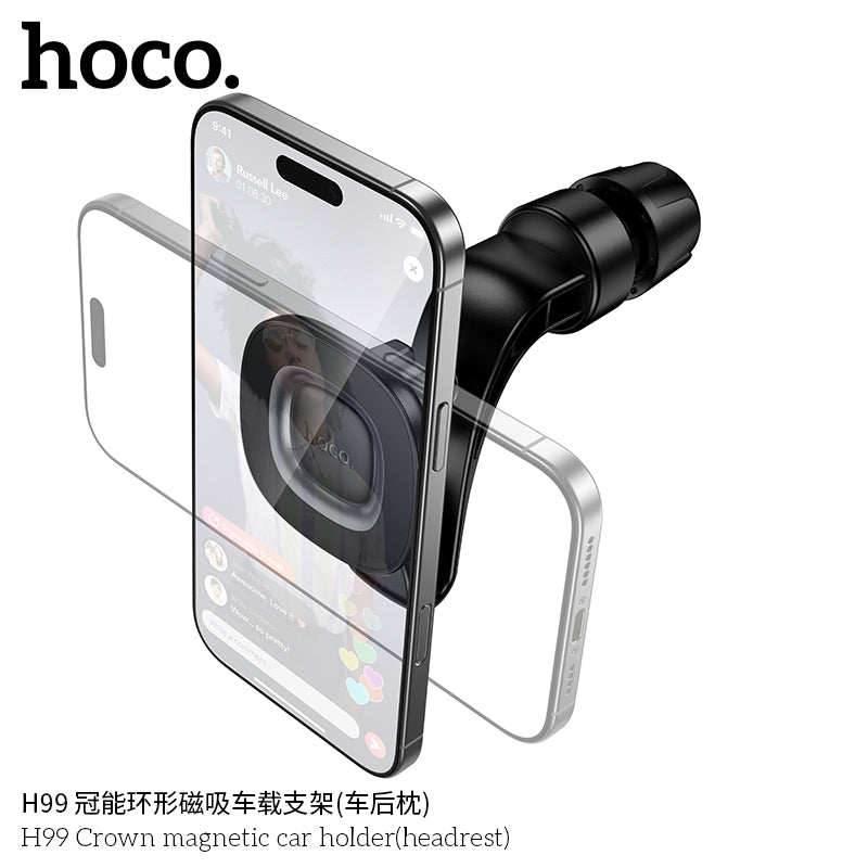 H99 Crown magnetic car holder(headrest)