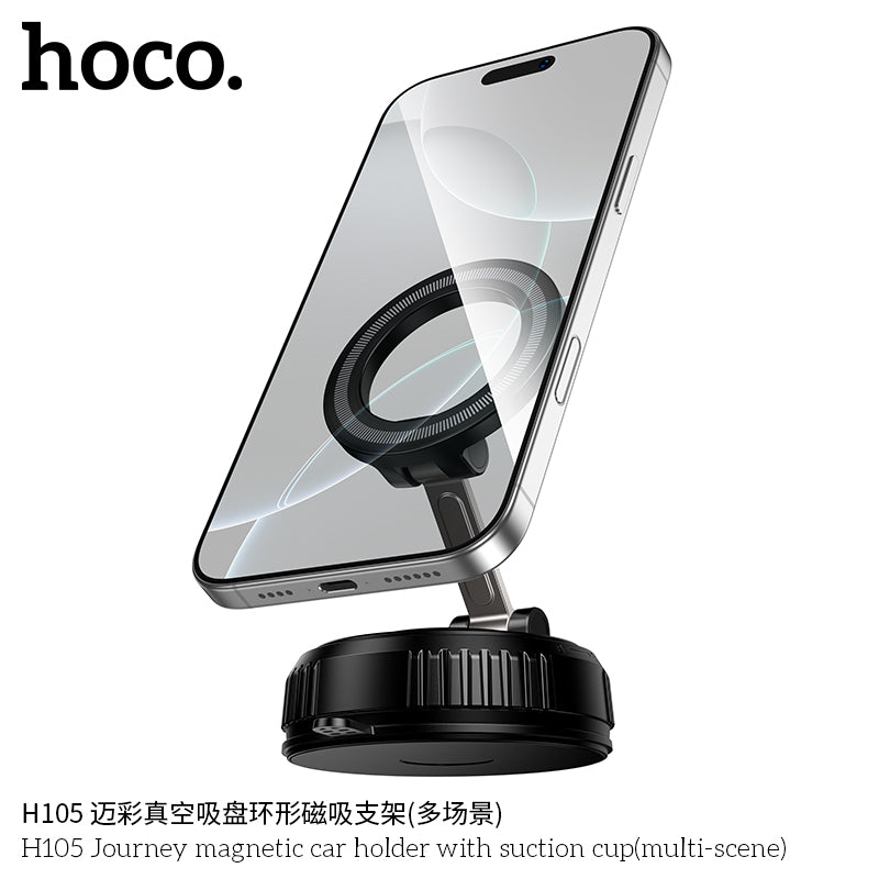 H105 Journey magnetic car holder with suction cup(multi-scene)