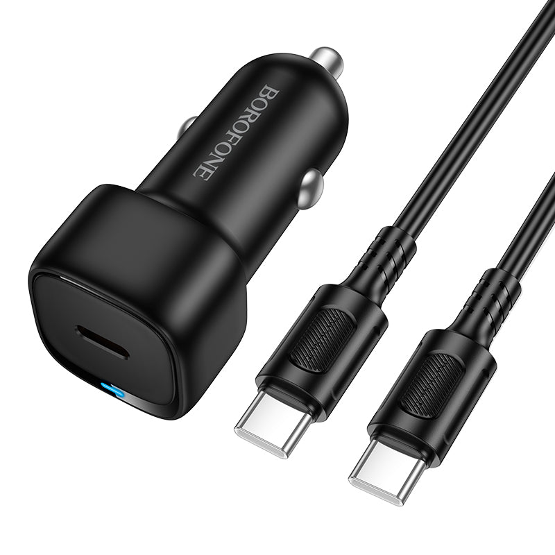 HOCO BOROFONE BZ34A PD20W Type-C Car Fast Charger Set (C to C)