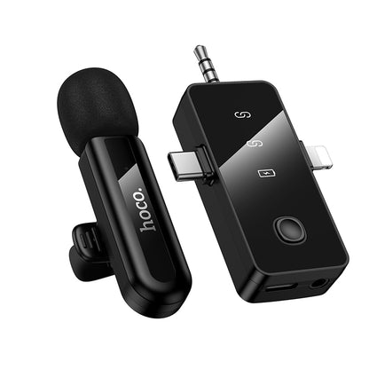 HOCO L20B Wireless Microphone (Lightning/Type-C/3.5)