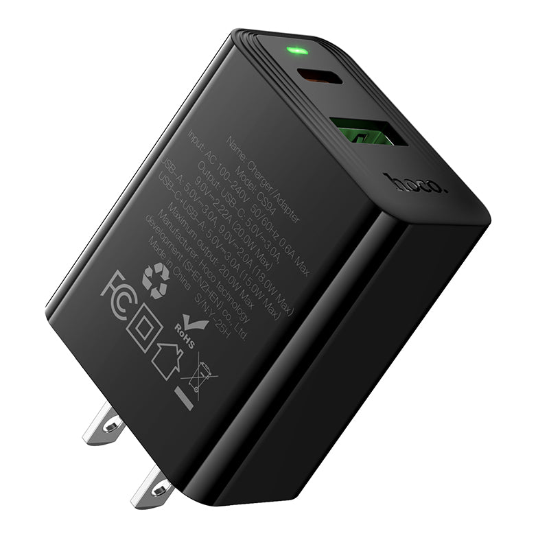 HOCO CS94 PD20W + QC3.0 Dual Port Charger/Set