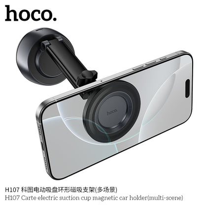 H107 Carte electric suction cup magnetic car holder(multi-scene)