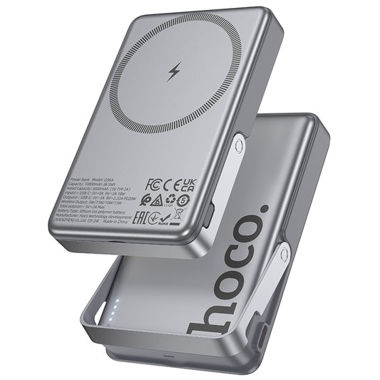 HOCO Q36A PD20W 10000mAh MagSafe Magnetic Wireless Charging Power Bank with Stand (3C/CCC Certified) (A+)