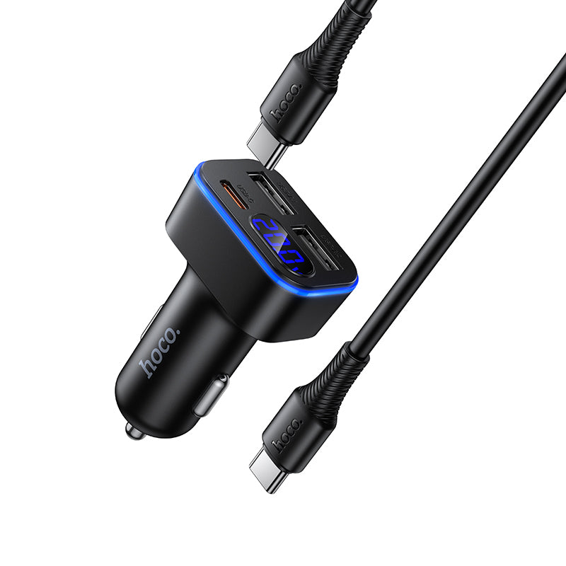 HOCO Z63A 42W Digital Display Car Charger Set (1C2A)