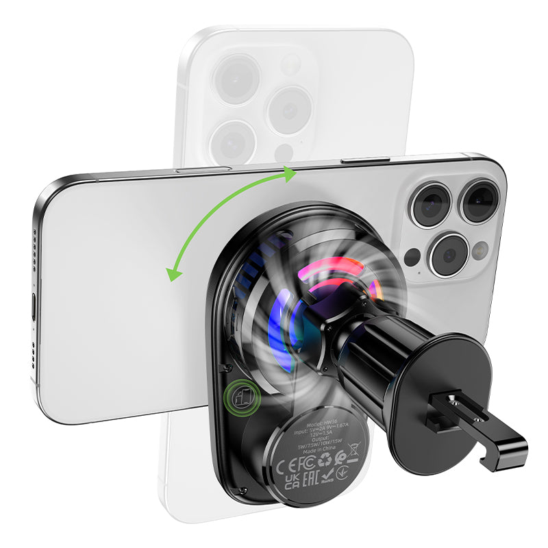 HOCO HW36 Wireless Charging Car Holder for Air Outlet