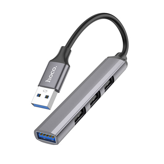 HOCO HB26 4-in-1 USB/Type-C to USB3.0+USB2.0*3 Converter/Adapter/Hub