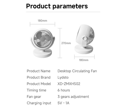 Lydsto Desktop Circulation Fan (High-End model)