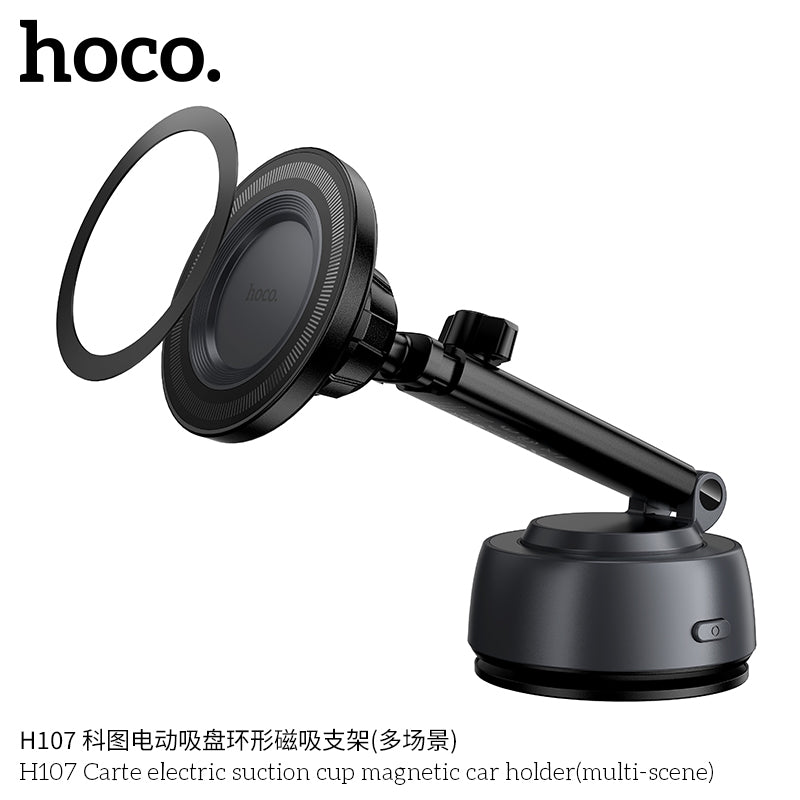 H107 Carte electric suction cup magnetic car holder(multi-scene)