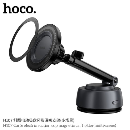 H107 Carte electric suction cup magnetic car holder(multi-scene)