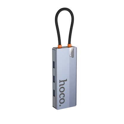 HOCO HB51 Type-C to HDTV + RJ45 + PD + 3xUSB3.0 6-in-1 Converter/Adapter/Hub