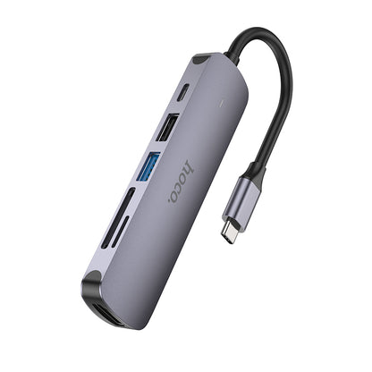 HOCO HB28 Type-C to HDTV + PD + USB3.0 + USB2.0 + SD + TF Converter/Adapter/Hub