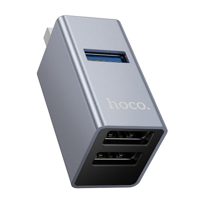 HOCO HB54 USB to USB2.0 x 2, USB3.0 3-in-1 Converter/Adapter/Hub
