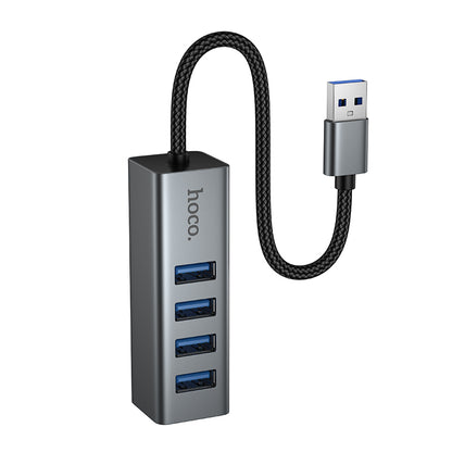 HOCO HB1B 4-in-1 USB to USB3.0*4 Converter/Adapter/Hub