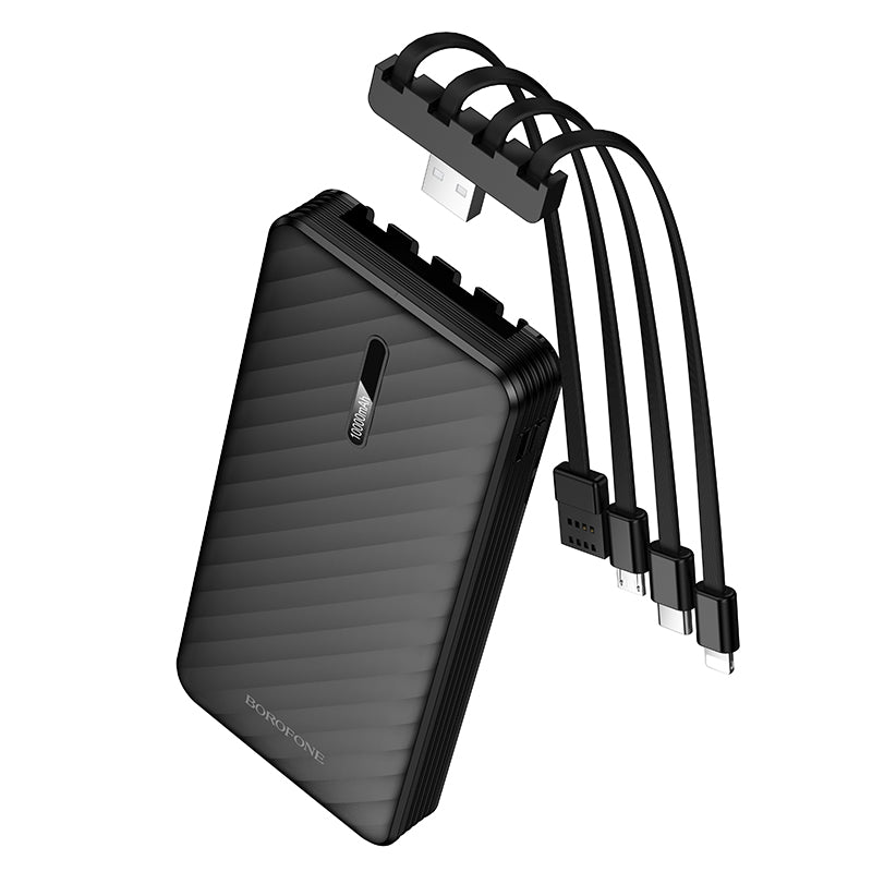 HOCO BOROFONE BJ84 10000mAh Power Bank with 4 Cables