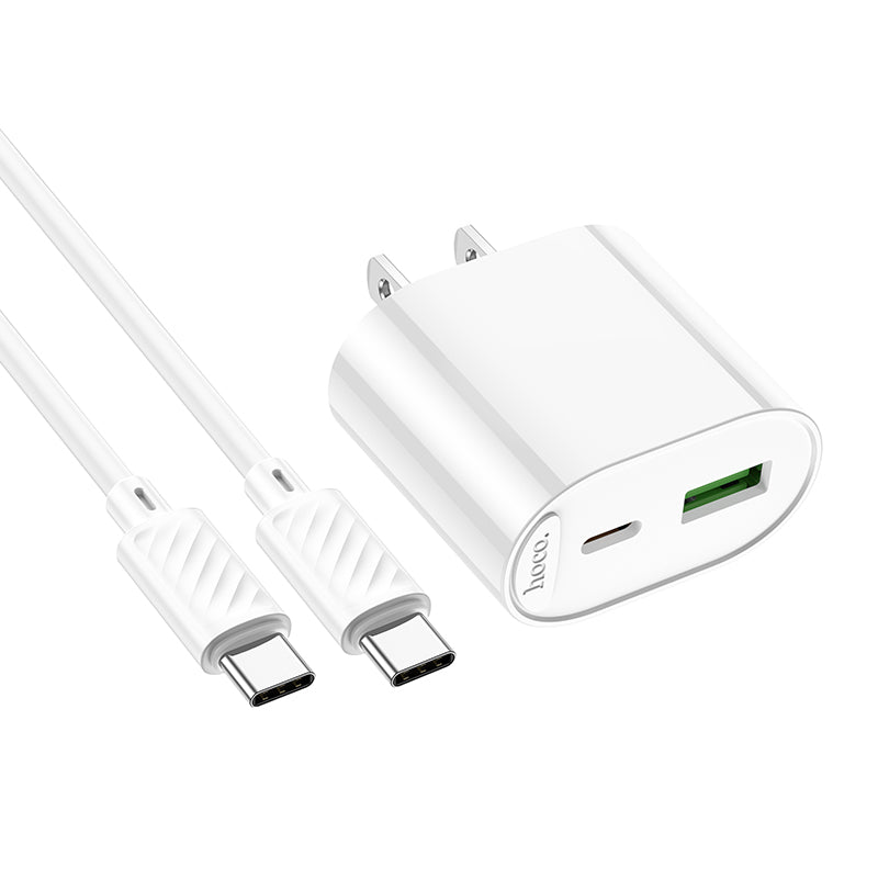 HOCO C109 PD20W + QC3.0 Dual-port Charger (US) Set