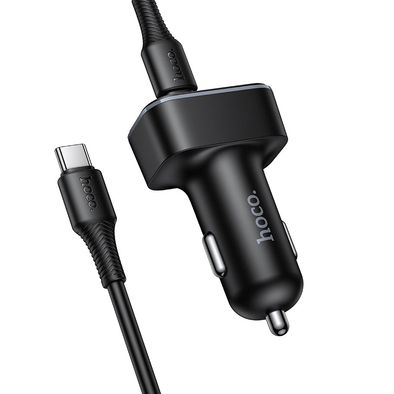 HOCO Z63A 42W Digital Display Car Charger Set (1C2A)