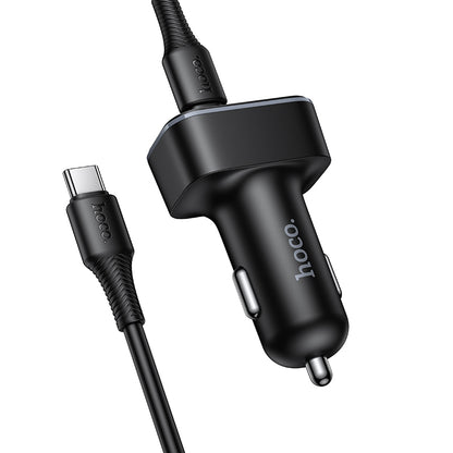 HOCO Z63A 42W Digital Display Car Charger Set (1C2A)