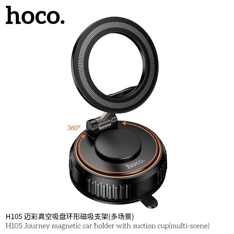 H105 Journey magnetic car holder with suction cup(multi-scene)