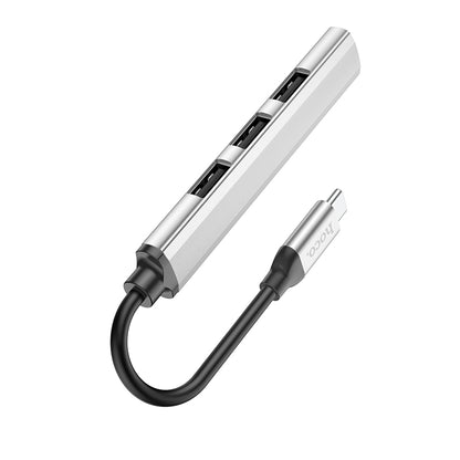HOCO HB26 4-in-1 USB/Type-C to USB3.0+USB2.0*3 Converter/Adapter/Hub