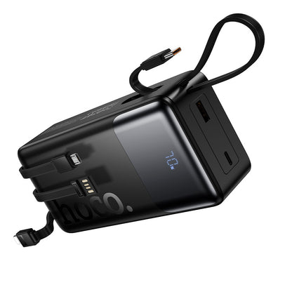 HOCO J156B 22.5W+PD20W 30000mAh Wireless Charging Power Bank with Four Cables