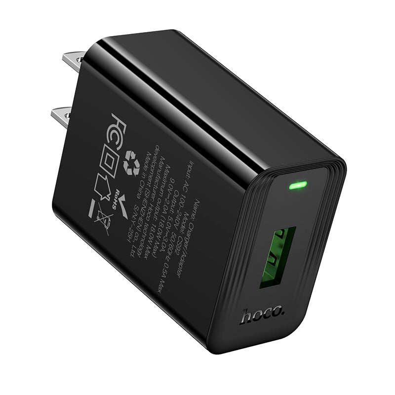 HOCO CS92 18W QC3.0 USB-A Charger