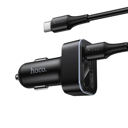 HOCO Z63A 42W Digital Display Car Charger Set (1C2A)