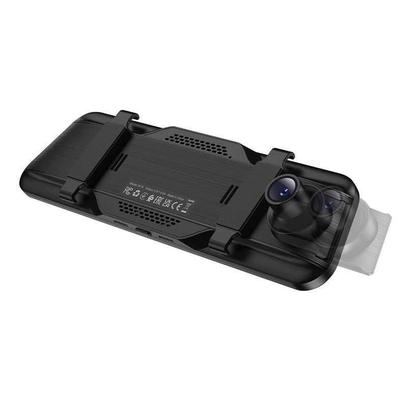 HOCO DV16 Rearview Mirror 9.66-inch Front/Back Driving Recorder(dual-channel)