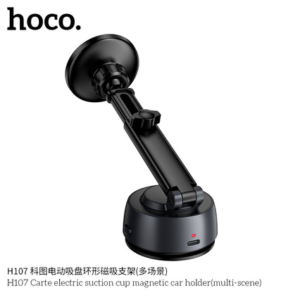 H107 Carte electric suction cup magnetic car holder(multi-scene)
