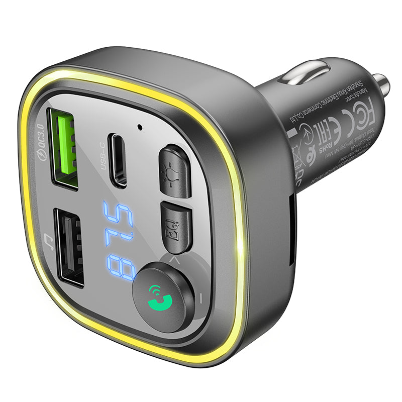 HOCO BC48 QC3.0 Car Charger with Bluetooth 5.0 + FM Transmitter