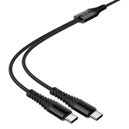 HOCO X123 Type-C to Type-C x 2 2 in 1 Charging Cable 1m