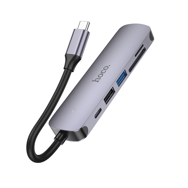 HOCO HB28 Type-C to HDTV + PD + USB3.0 + USB2.0 + SD + TF Converter/Adapter/Hub