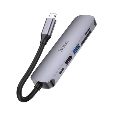HOCO HB28 Type-C to HDTV + PD + USB3.0 + USB2.0 + SD + TF Converter/Adapter/Hub