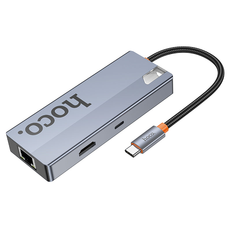 HOCO HB51 Type-C to HDTV + RJ45 + PD + 3xUSB3.0 6-in-1 Converter/Adapter/Hub