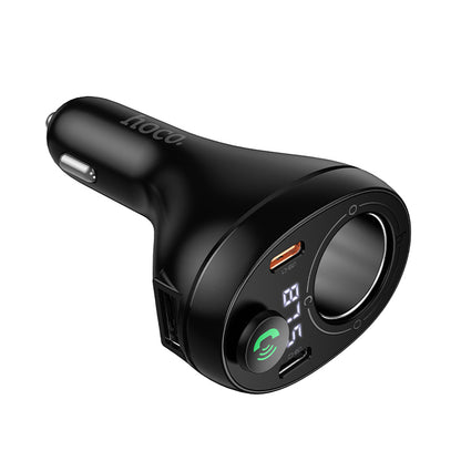 HOCO E88 35W(2C) Cigarette Lighter Car Charger with Bluetooth + FM Transmitter
