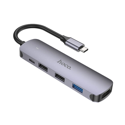 HOCO HB27 Type-C to HDTV + USB3.0 + USB2.0*2 + PD Converter/Adapter/Hub