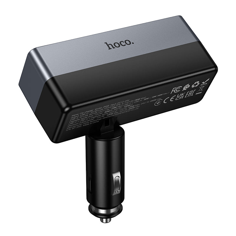 HOCO Z65B Dual Cigarette Lighter(PD48W/1A1C) Car Charger