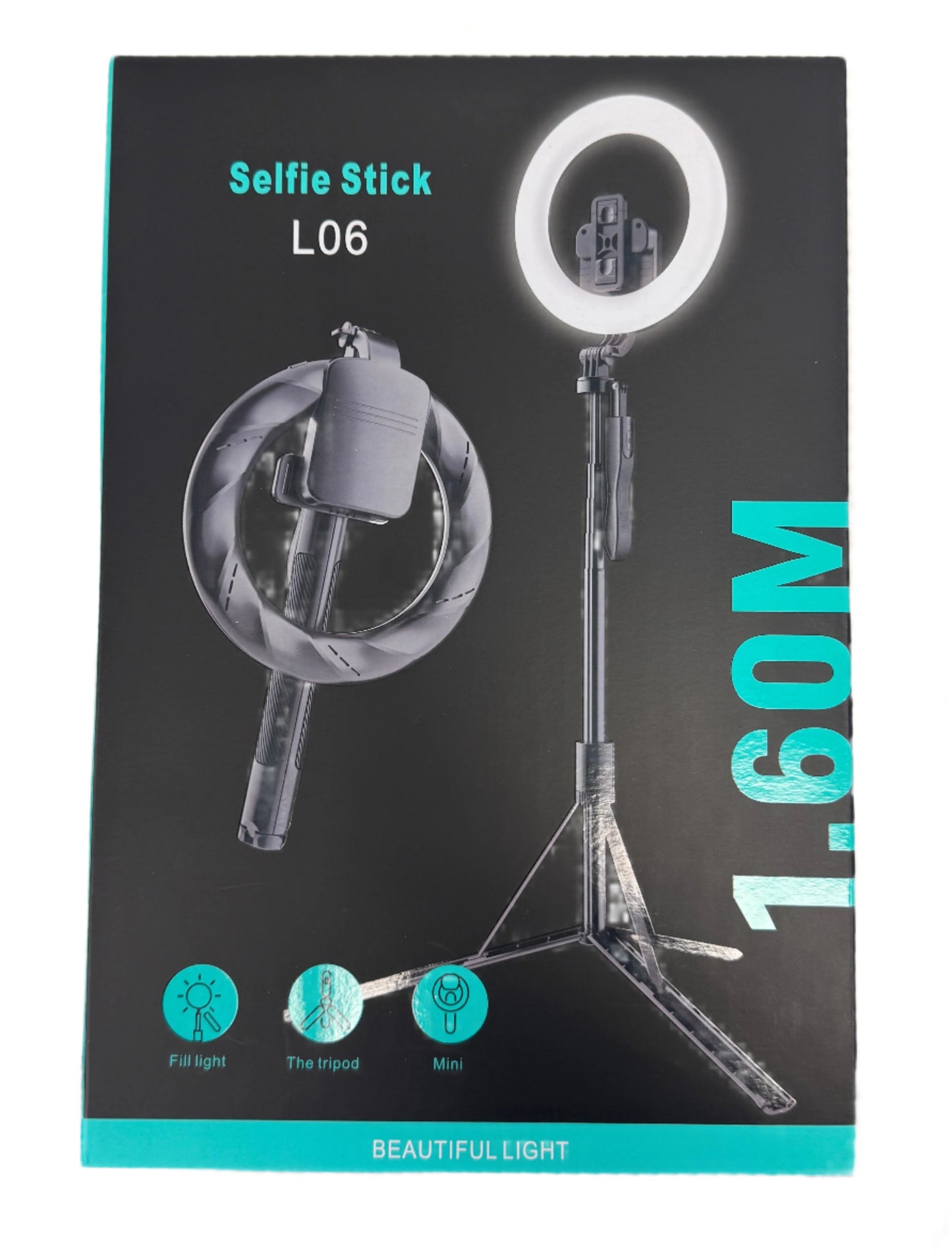 L06 Ring Light Live Broadcast Holder (with Bluetooth Remote) Selfie Stick Tripod 1.6m