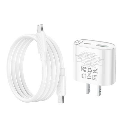 HOCO C109 PD20W + QC3.0 Dual-port Charger (US) Set