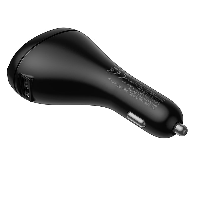 HOCO E88 35W(2C) Cigarette Lighter Car Charger with Bluetooth + FM Transmitter