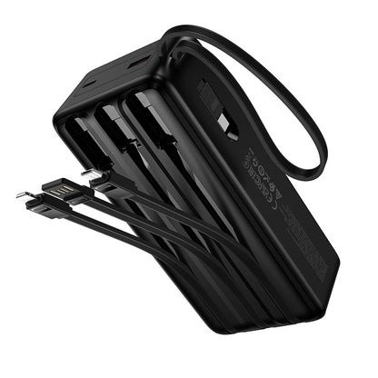 HOCO J156B 22.5W+PD20W 30000mAh Wireless Charging Power Bank with Four Cables