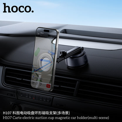 H107 Carte electric suction cup magnetic car holder(multi-scene)