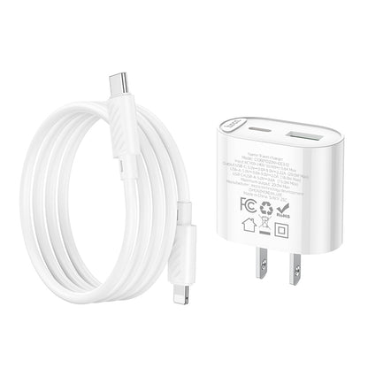 HOCO C109 PD20W + QC3.0 Dual-port Charger (US) Set