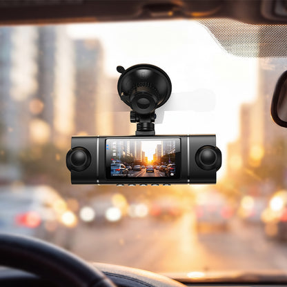HOCO DV17 360°driving recorder 3-inch display(4-lens)