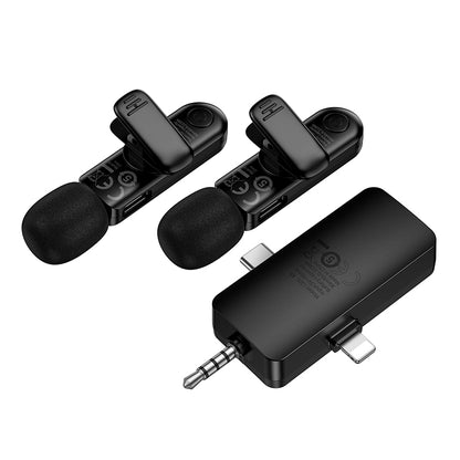 HOCO L20C Dual Wireless Microphone (Lightning/Type-C/3.5)