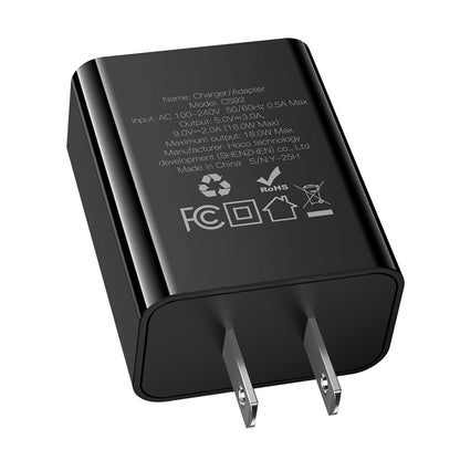 HOCO CS92 18W QC3.0 USB-A Charger