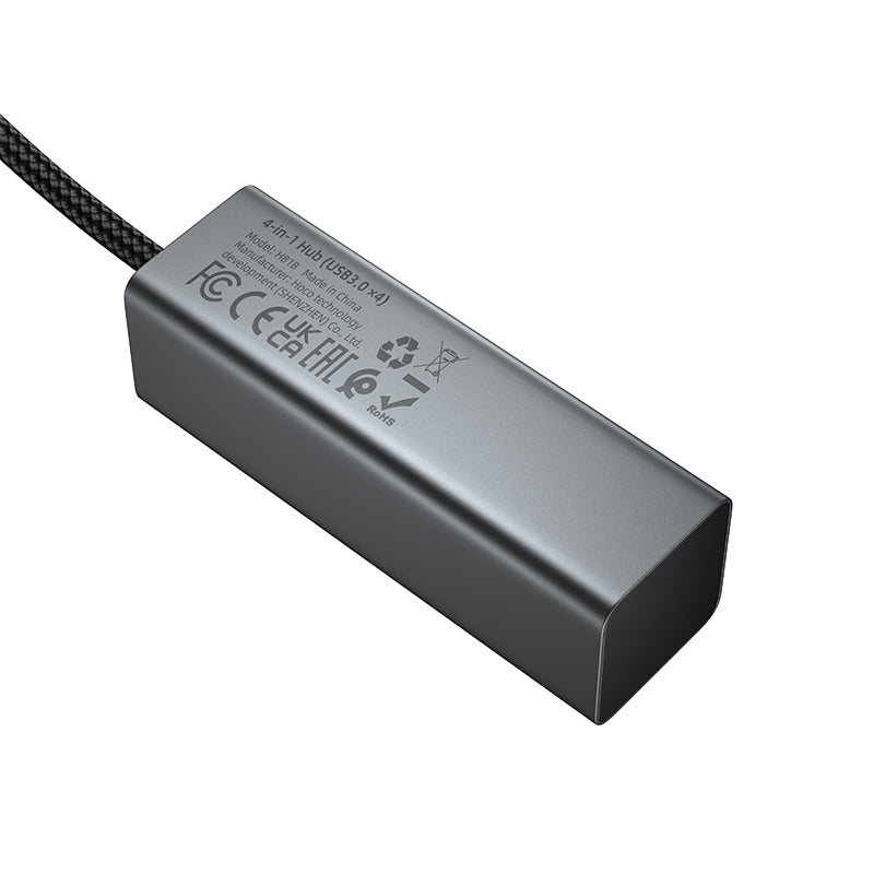 HOCO HB1B 4-in-1 USB to USB3.0*4 Converter/Adapter/Hub