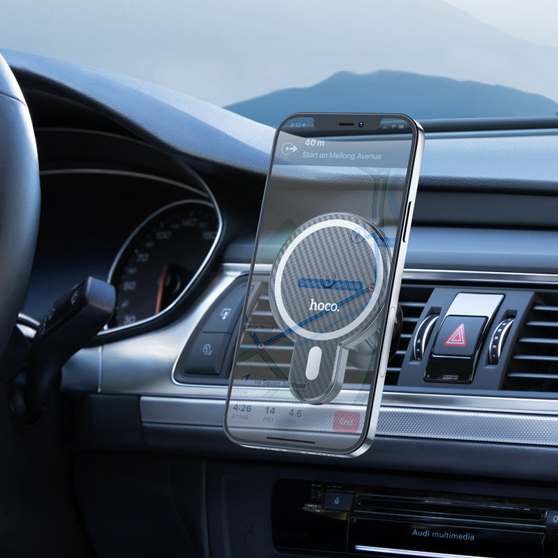 HOCO CA85 Magnetic Wireless CHarging Car Holder for Air Outlet