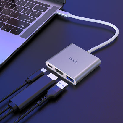 HOCO HB14 Type-C to USB3.0+HDTV+PD Converter/Adapter/Hub