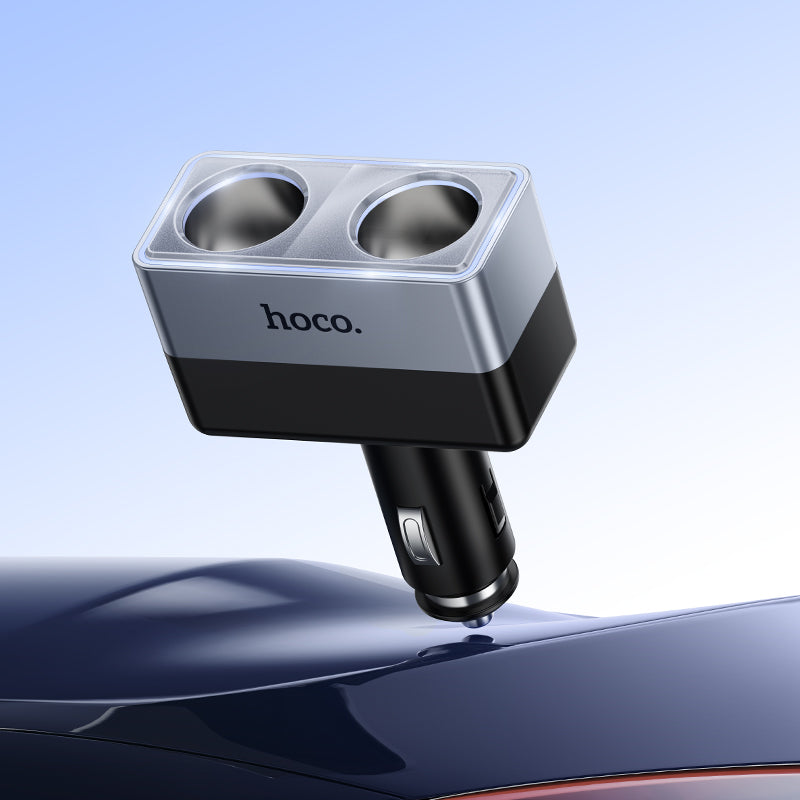 HOCO Z65 Dual Cigarette Lighter Car Charger