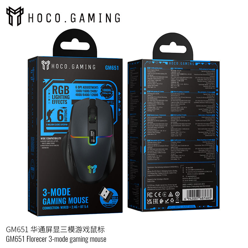 GM651 Florecer 3-mode gaming mouse